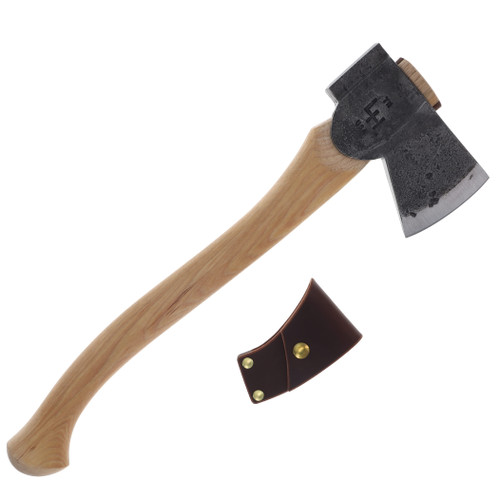Hoffman Blacksmithing 2.25lb Camp Axe 19in Oval Handle Bulb End  HOFCAOB19