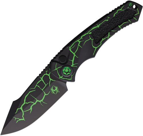 Heretic Pariah OTS Automatic Drop Point UV Toxic Magma