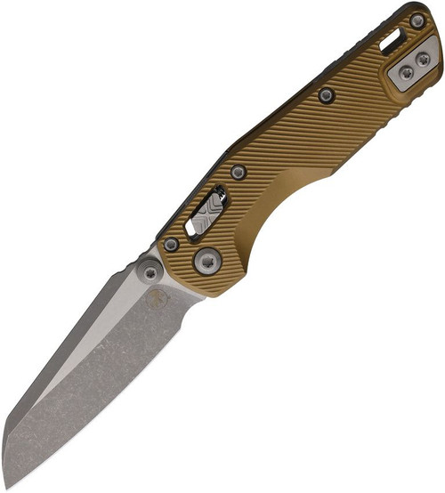 Microtech MSI Mini RAM-LOK Folder Apocalyptic Standard Fluted Aluminum Tan