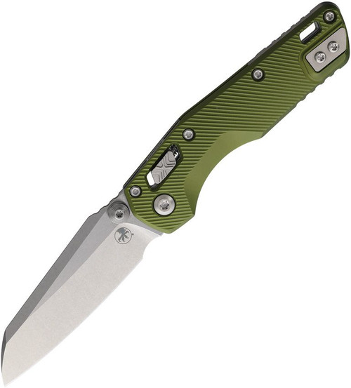 Microtech MSI Mini RAM-LOK Folder SW Standard Fluted Aluminum OD Green MT210M10FLOD