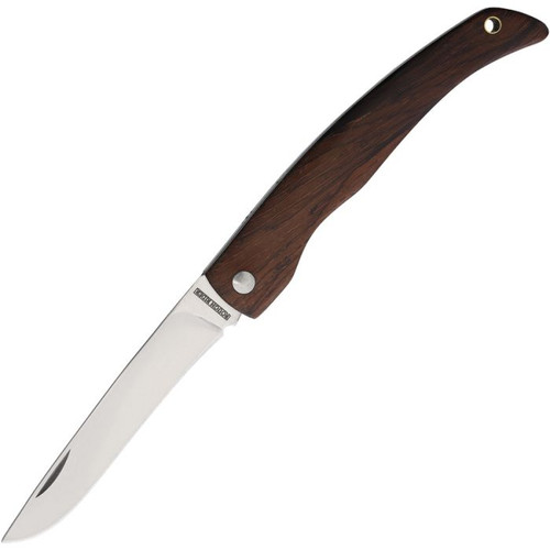 Rough Rider Slip Joint Folding Knife Stainless/Wood front, open