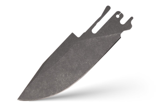 Exceed Designs TiRant ULTRA HotSwap Drop Point Blade Replacement Stonewash D2