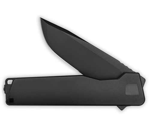 Exceed Designs AVAIR Framelock Flipper M390 SGT Smooth Jet-Black Titanium