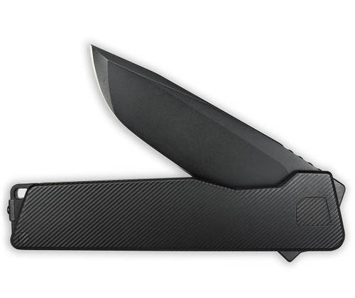 Exceed Designs AVAIR Framelock Flipper M390 SGT Micro-Slash Jet-Black Titanium 