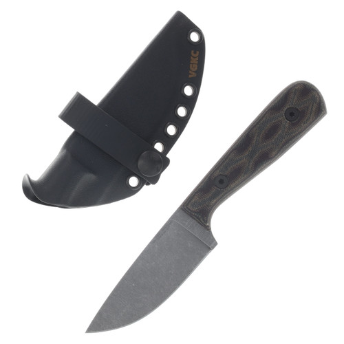 Very Good Knife Co Adventure Python Micarta Handle Stonewash AEB-L Blade VGKCAPM