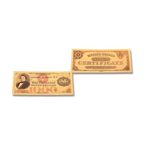 Silver U.S. One Thousand Dollar Foil Bill CPRR18