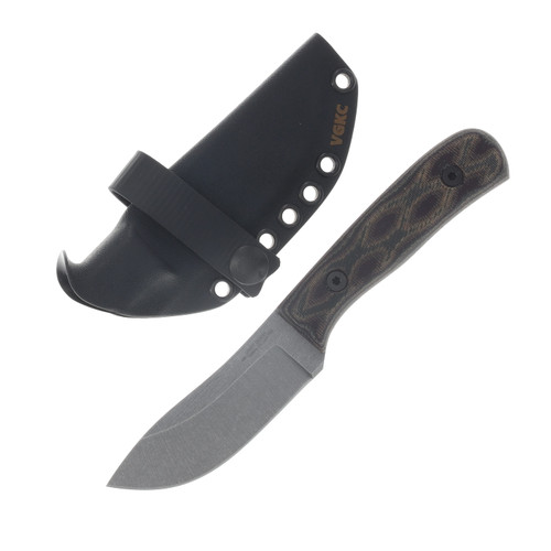 Very Good Knife Co Tradition Python Micarta Handle Stonewash AEB-L Blade VGKCTPM