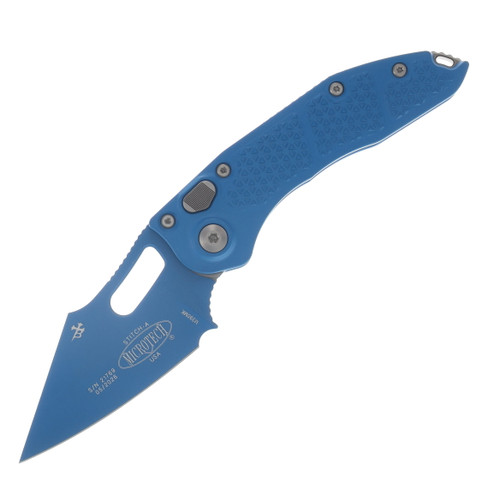 Microtech Stitch OTS Auto S/E Standard Cerakote Blue Bead Blast Hardware AUMT1691BLX1Z15