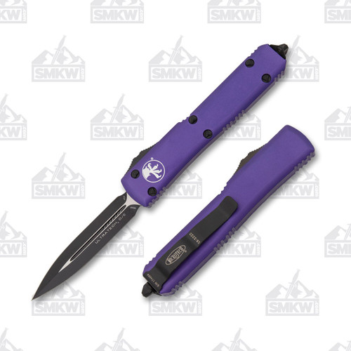 Microtech Ultratech Out-The-Front Automatic Knife (D/E Black | Purple)