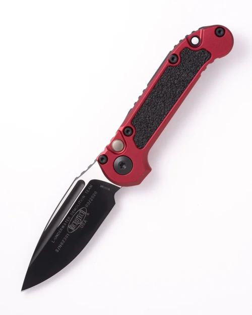Microtech LUDT GEN III OTS Auto S/E Black Standard Merlot AUMT11351MR