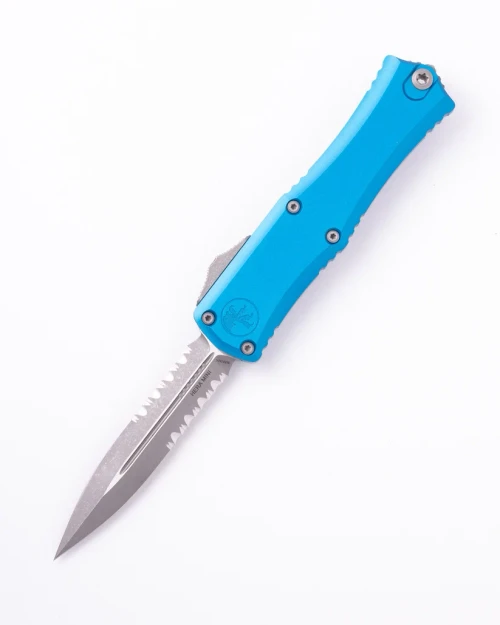 Microtech Hera II Mini OTF Auto D/E Apocalyptic P/S - Type II Blue