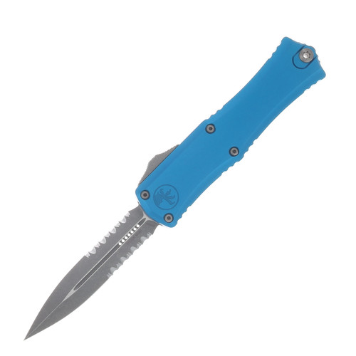 Microtech Hera II Mini OTF Auto D/E Apocalyptic P/S - Type II Blue AUMT1702M11APBL