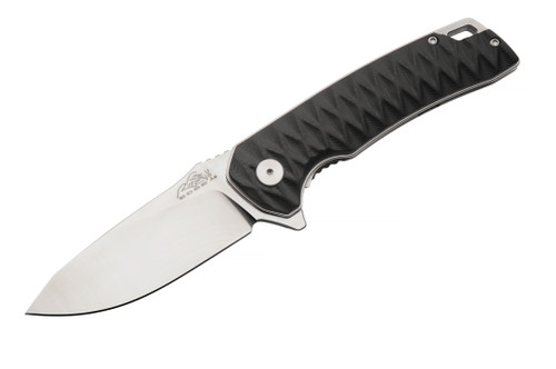 Rite Edge Assisted Linerlock Folding Knife Diamond Back Black G-10 RUC-4014