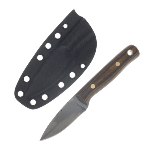 Samuel Riner Custom Knives Clinton Clipper Classic Finish 80CrV2 File Tapered Tang/Maple Micarta SRKCLC1