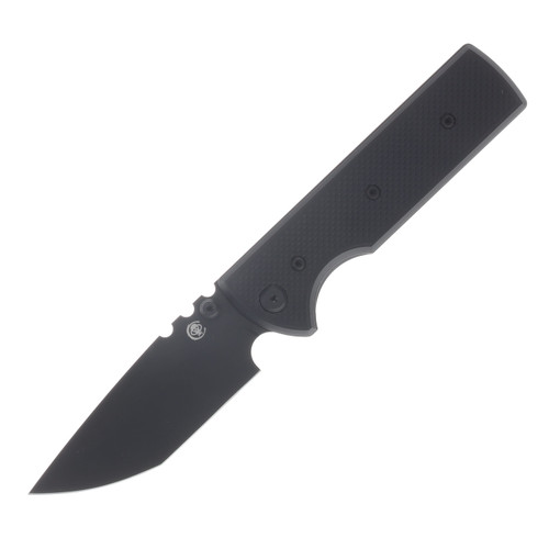 Chaves Blue Label - Aluminum Knurled  Redencion  N.T.A.K  SW  PVD  Linerlock  Black  Ti Black  Tanto CK-1D2-2C9A-2D1-BL