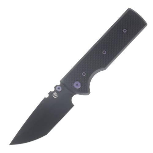 Chaves Blue Label - Aluminum Knurled  Redencion  N.T.A.K  SW  PVD  Linerlock  Purple  Ti Black  Tanto