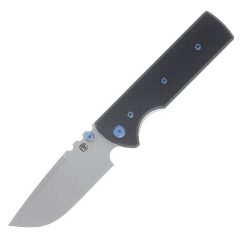 Chaves Blue Label - Aluminum Knurled  Redencion  N.T.A.K  Black  PVD  Linerlock  Blue  Ti SW  DP CK-1D2-1B9A-2D1-BLUE