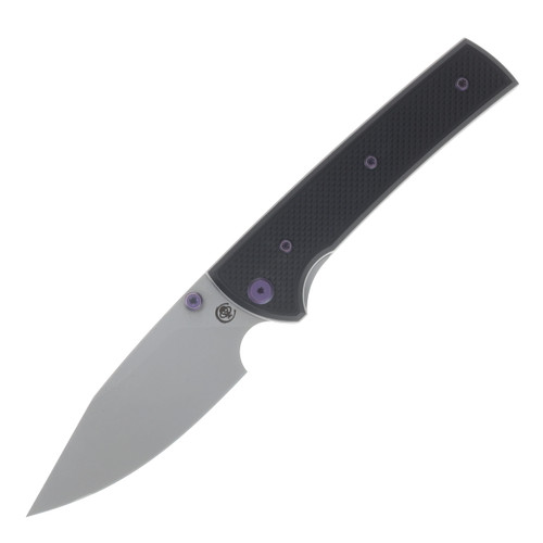 Chaves Blue Label - Aluminum Knurled Scapegoat  229   SW  Linerlock  Purple  Ti SW  Spearpoint CK-4A2-10B9A-2D1-PRP