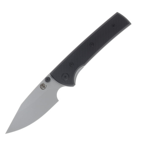 Chaves Blue Label - Aluminum Knurled Scapegoat  Street  SW  Linerlock  Black  Ti SW  Spearpoint CK-4B2-10B9A-2D1-BL