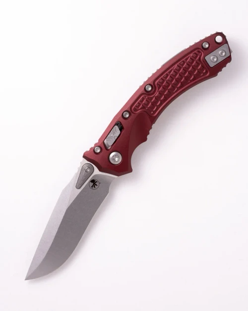 Microtech Amphibian Mini RAM-LOK Folder SW Standard Frag Aluminum Merlot MT137MRL10FRMR