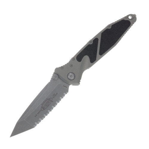 Microtech Socom Elite Manual Folder T/E Apocalyptic Full Serrate Natural Handle MT16112APNC