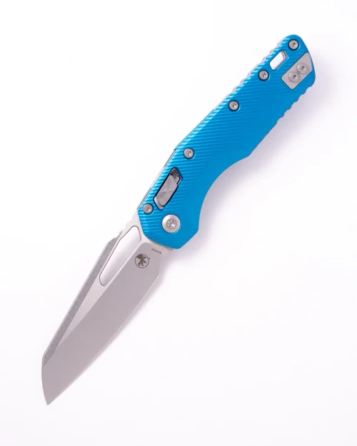 Microtech MSI RAM LOK Folder S/E Stonewashed Standard Fluted Aluminum Blue MT21010FLBL