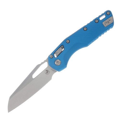 Microtech MSI RAM LOK Folder S/E Stonewashed Standard Fluted Aluminum Blue MT21010FLBL