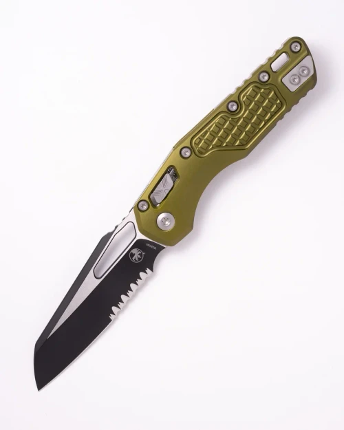 Microtech MSI RAM-LOK Folder S/E Black Part Serrate Frag Aluminum OD Green