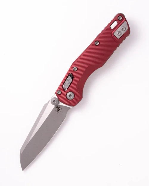 Microtech MSI Mini RAM-LOK Folder S/E Apocalyptic Standard Fluted Aluminum Merlot MT210M10APFLMR
