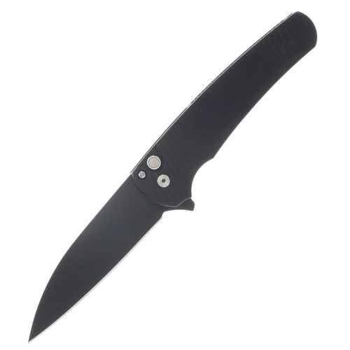 ProTech Malibu Button Lock Folding Knife DLC Magnacut Wharncliffe/Textured Black Dragon Scale PT5336-LTD