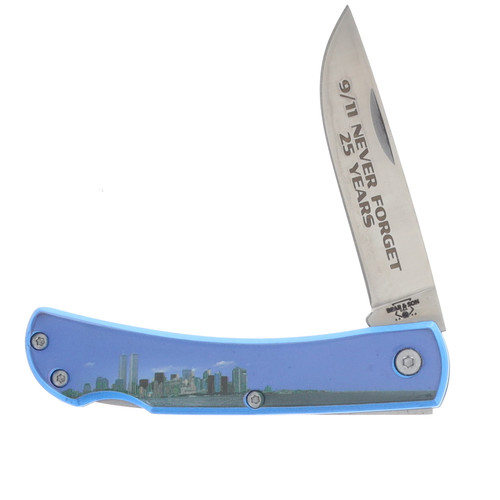 Bear & Son Small Farmhand Lockback 9/11 Never Forget Limited Edition Folding Knife U137LBL911