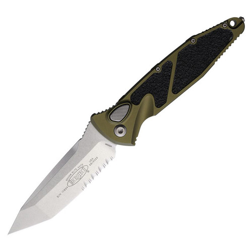Microtech SOCOM Elite OTS Auto T/E Apocalyptic Part Serrate OD Green AUMT161A11OD