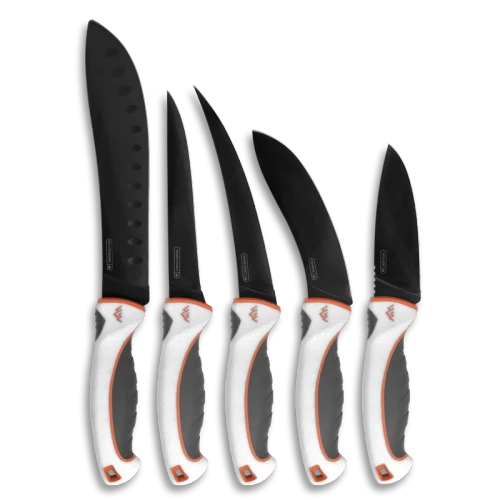 Outdoor Edge Ergo Max 6 Piece Game Processing Knife Set W/ Carrying Case