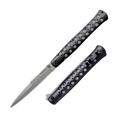 Cold Steel Ti-Lite Folding Knife 6in Plain Bead Blast Spear Point