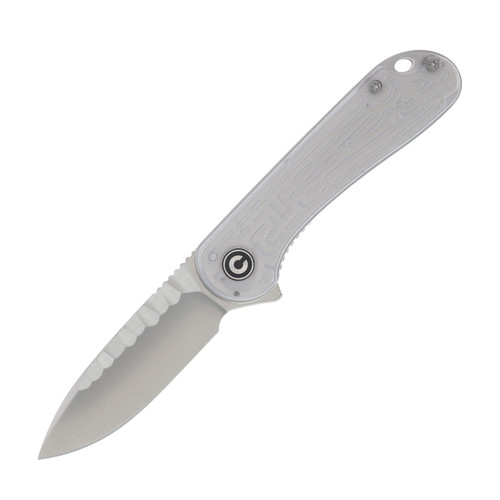 CIVIVI Elementum Linerlock Rock Grind Satin Nitro V/Clear Lexan C18062AM-1