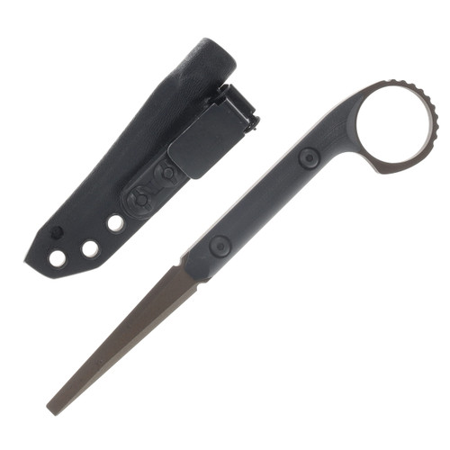 Half Face Blades Ring Flathead Tool Midnight Bronze Cerakote/Smooth Grip Black G-10 HFRINGFLATHDBKMBCER