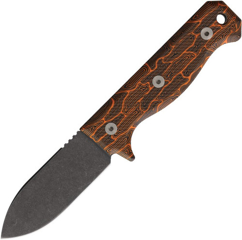 Maratac ERGO R4A Pro Fixed Blade Knife Orange G10 Black Oxide D2