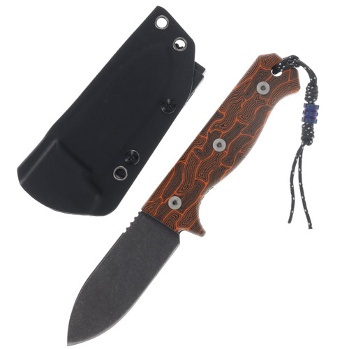 Maratac ERGO R4A Pro Fixed Blade Knife Orange G10 Black Oxide D2 MAR124