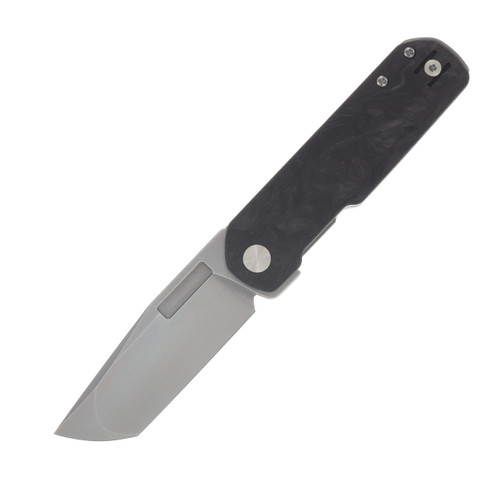 Vero Engineering Avid 3 Folding Knife Stonewash S45VN Marbled Carbon Fiber VAVID3SWMCF