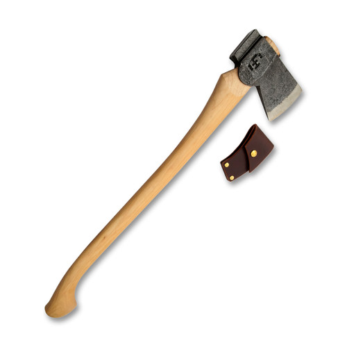 Hoffman 3 LB Camp Axe - 28in Straight Hickory Handle Bulb End HOF3LBCASB28