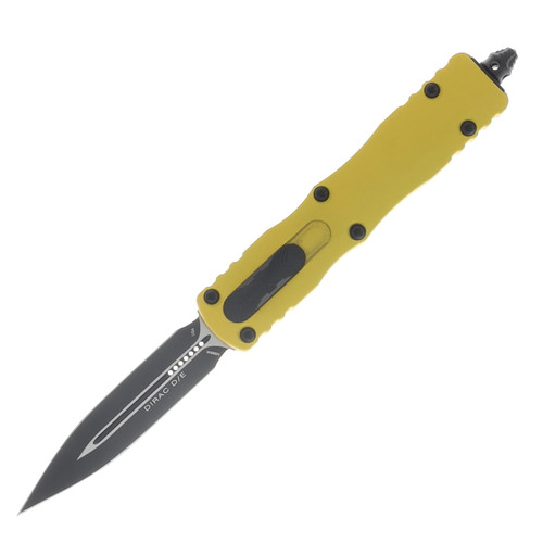 Microtech Dirac OTF Automatic Knife Black Dagger/Yellow AUMT2251YW