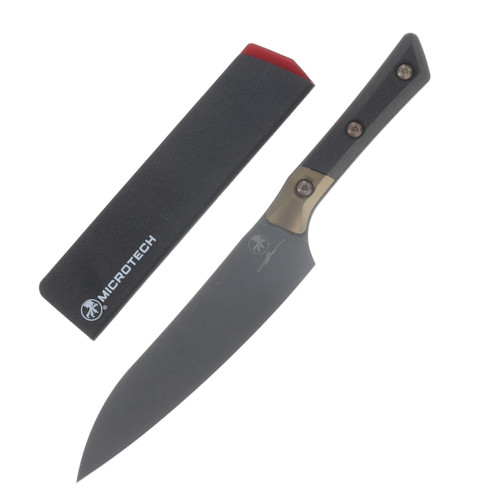 Microtech Signature Series 6" Utility Knife DLC/Carbon Fiber with Titanium Bolsters MT3400B1DLCCFS