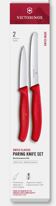 Victorinox Swiss Classic Paring Knife 2 Piece Set Red 6.7111.2C1