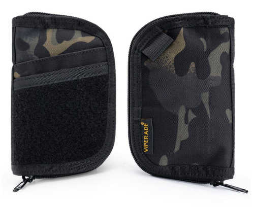 Viperade VE10 EDC Tool Pouch Small EDC Organizer Pouch with 7 Pockets Black Camo VE10BKCAMO