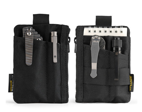 Viperade VE28 6-in-1 EDC Pouch 500D Compact EDC Pocket Organizer Black VE28BK