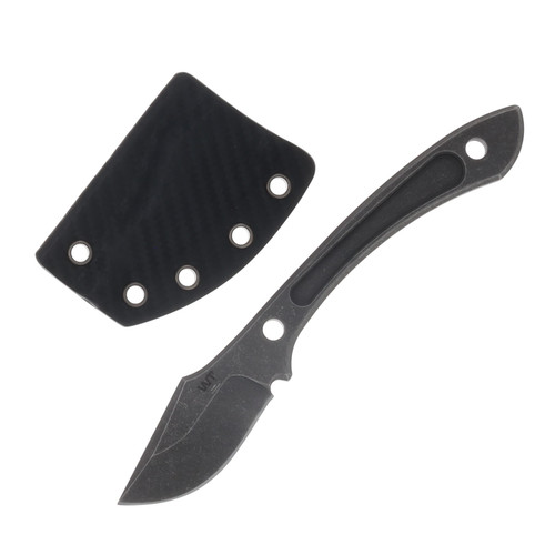 Work Tuff Gear Lightfoot K329 Dark River Washed Jade Green Textured G-10 Grip Black Carbon Fiber Sheath K329-DRWJGTG10GB