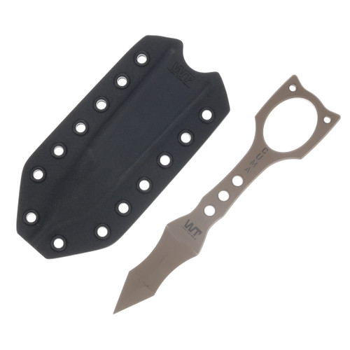 Work Tuff Gear Mike Arrow K329 Cerakote Tan Black Kydex Sheath K329-CTB