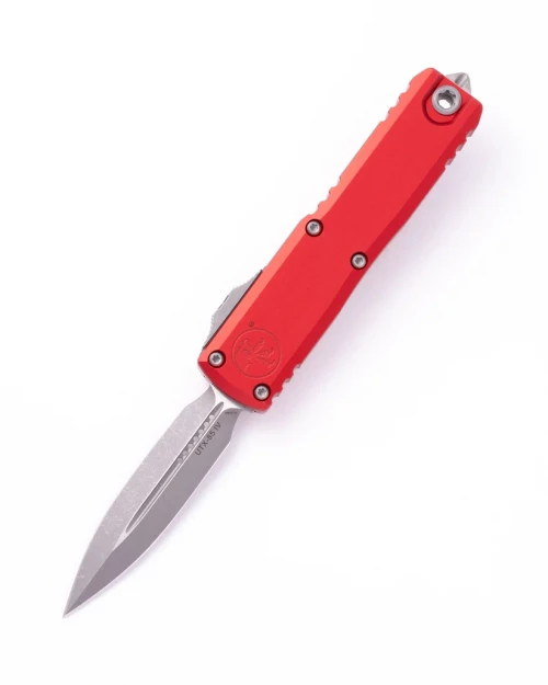 Microtech UTX-85 GEN IV OTF Auto D/E Apocalyptic Standard Red