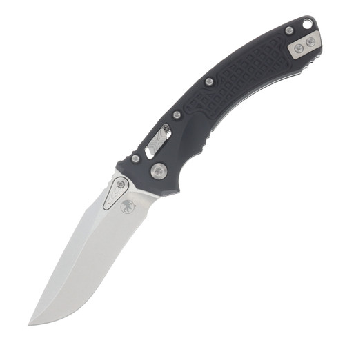 Microtech Amphibian Mini RAM-LOK Folding Knife Stonewash Frag Black MT137MRL10FR