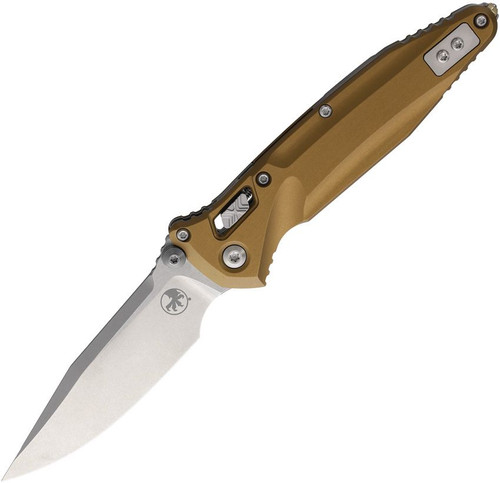 Microtech Socom Delta RAM-LOK Folding Knife Stonewash Standard Tan